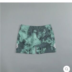 Darc Sport Teal Patterned Athletic Shorts